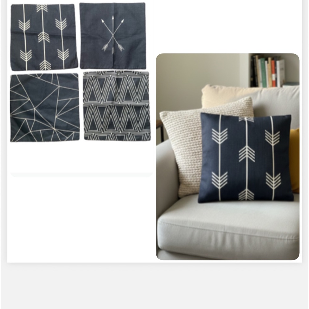 Modern farmhouse Chic home  Accent Pillows Gray and Cream